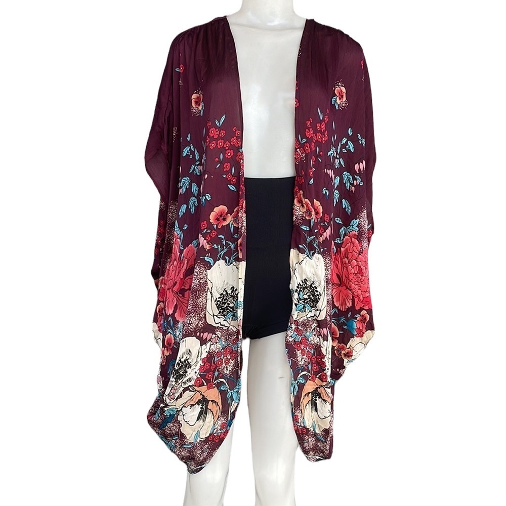 Time And Tru One Size Kimono Cardigan Top One Size